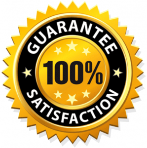 We guarantee 100% satisfaction.